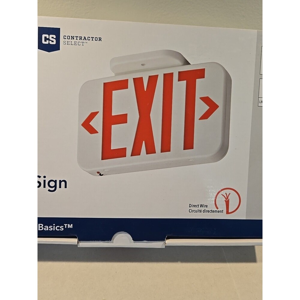 Lithonia Lighting EXR LED M6  Exit Sign with emergency Power Back (Have 6)